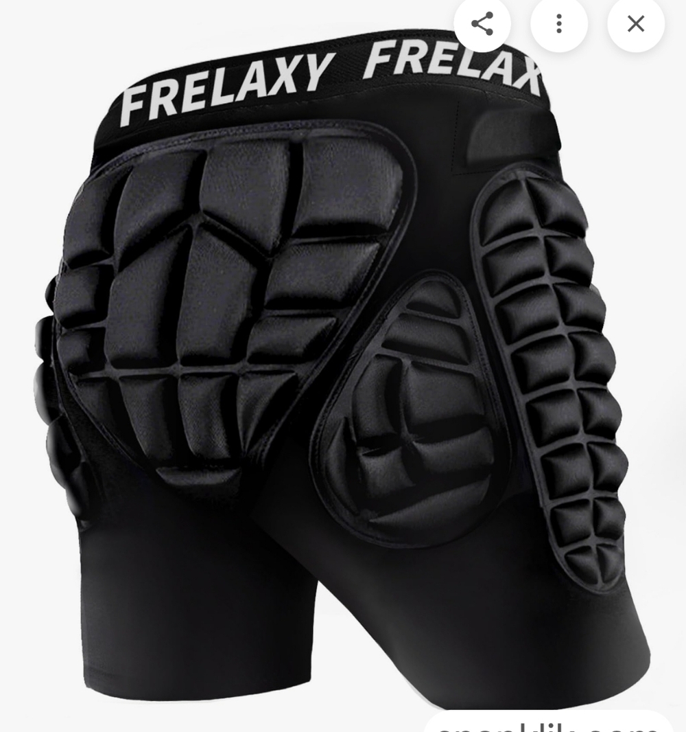 Frelaxy 3D Protective Padded Shorts in Black-size Large - Picture 3 of 7